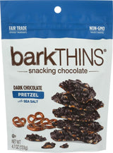 barkTHINS Dark Chocolate Pretzel with Sea Salt Snacking Chocolate 4.7 oz (4 Pack)