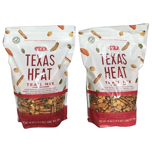 Texas Heat Trail Mix 18 oz bags pack of 2, Enjoy the spicey Taste of texas