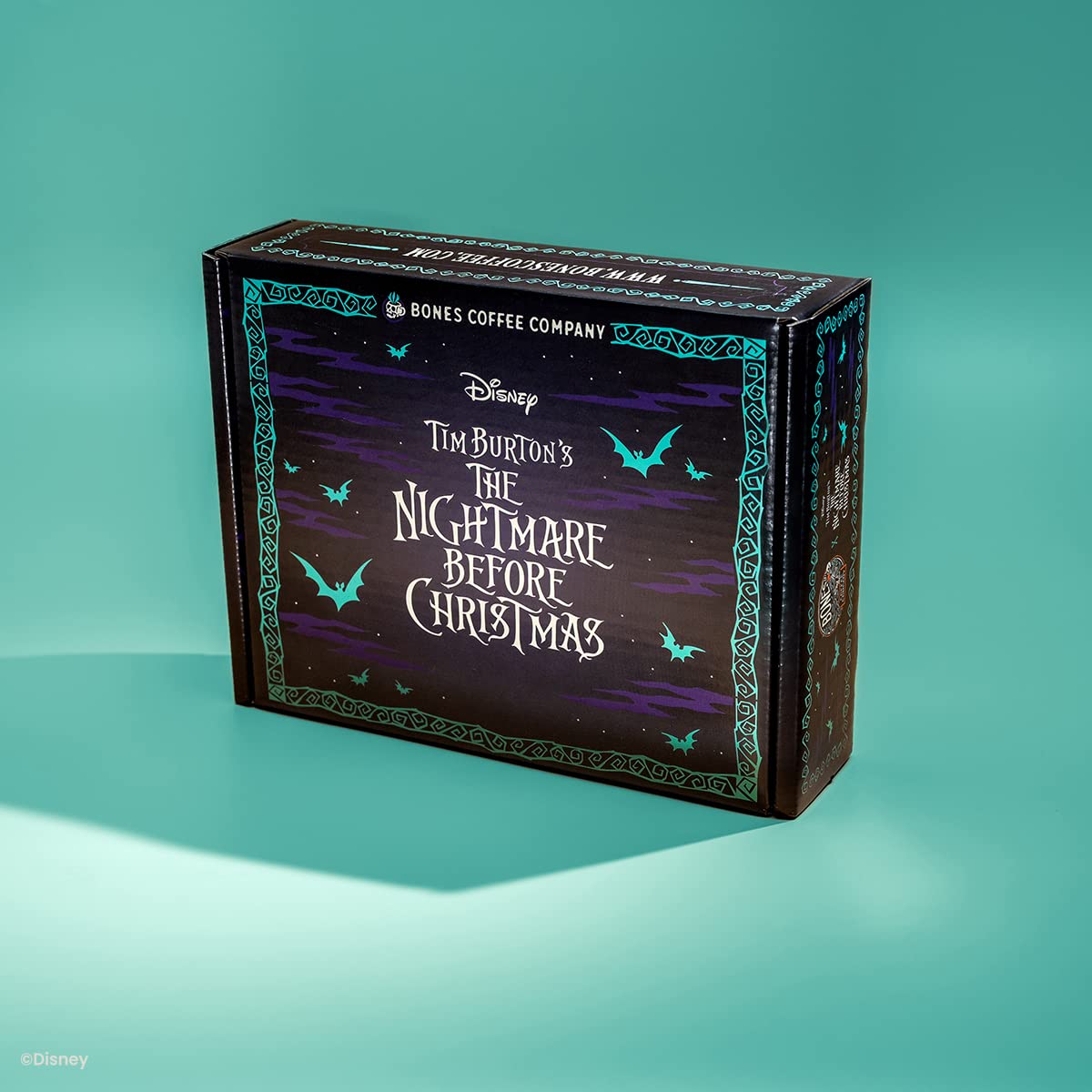Bones Coffee Company The Nightmare Before Christmas Collector's Box 5 Flavored Coffee Low Acid Medium Roast Arabica Beans Specialty Coffee Gifts