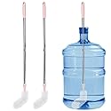 Cuitrent Stainless Steel Bucket Brush, 28 inch, 2 Pack, Nylon Bristles, Plastic Handle, Bendable Head, Suitable for 1 to 5 Gallon Buckets
