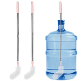 Cuitrent Stainless Steel Bucket Brush, 28 inch, 2 Pack, Nylon Bristles, Plastic Handle, Bendable Head, Suitable for 1 to 5 Gallon Buckets