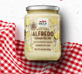 SACLA Classic Roman Alfredo Sauce | Authentic Creamy Italian Pasta Sauce made with Real Cheese & Butter | 14.5 oz Glass Jar | Imported from Italy |