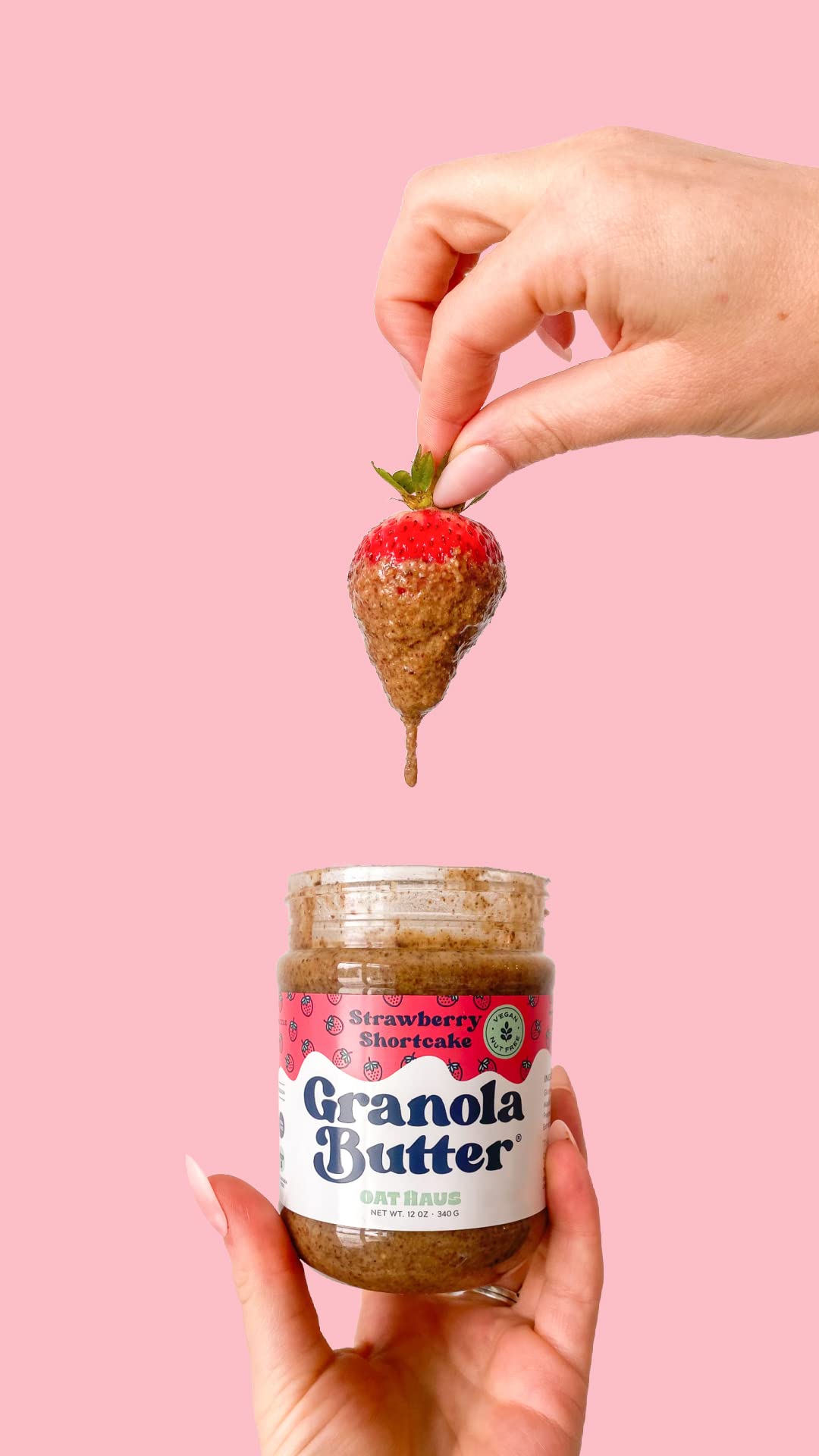 Oat Haus Strawberry Shortcake Granola Butter, 12 OZ