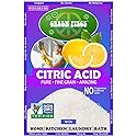 Green Piece® Citric Acid - 100% Pure -Medium Grain 100% Natural 16 oz - Resealable Bag Made