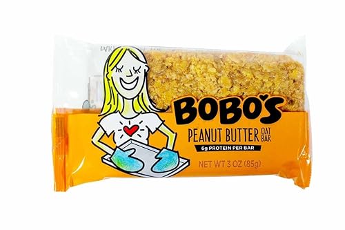 Bobo's Oat Bars Oat Bar, All Nat, Pt Butter, 3 Ounce (Pack of 12)