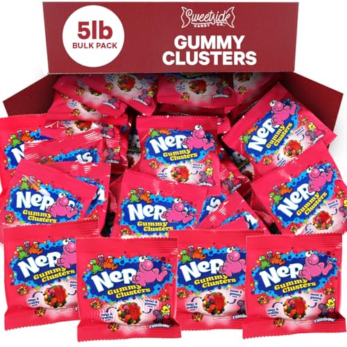 Gummy Cluster, 5lb Gummy Clusters Bulk, clusters bulk candy individually wrapped, Perfect for Easter Candy Lovers, Satisfy your sweet cravings