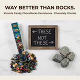 Kimmie Candy ChocoRocks Gemstones, Gem-Shaped Chocolate Candy for Snacking & Cake Decorating | 2.5 oz (Pack of 3) | Gluten-Free