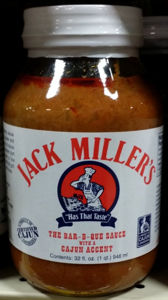 Jack Miller's The Bar-B-Que Sauce with a Cajun Accent "Has That Taste" 32 oz