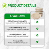 bloomoon 28 oz Oval Disposable Food Containers with Lids 50 Pack,Chipotle Style Bowl Oval with Lid Meal Prep Containers Disposable