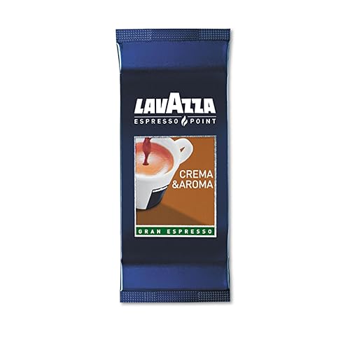 Lavazza Espresso Pt. Crema E Aroma, Espresso Capsules, Brown ,Value Pack, Blended and roasted in Italy, Intense medium roast with a strong body