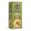 34 Degrees Rosemary Crisps | Light & Crunchy Thin Crackers for Charcuterie, Cheese Boards & Entertaining, Single Pack (4.5oz)