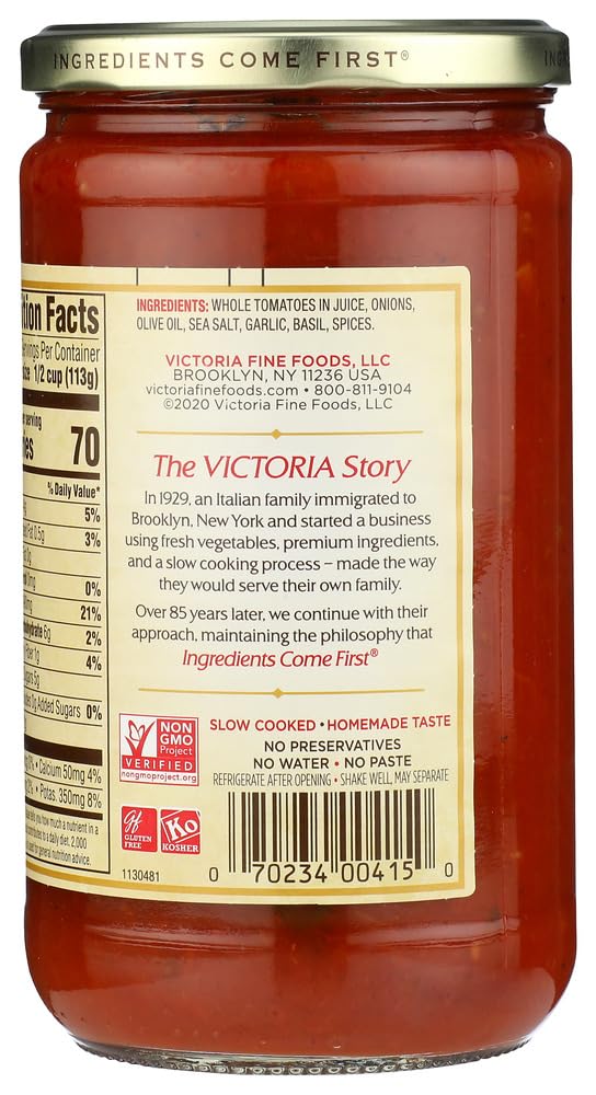 Victoria Marinara Sauce, 24 Ounce (Pack of 6)