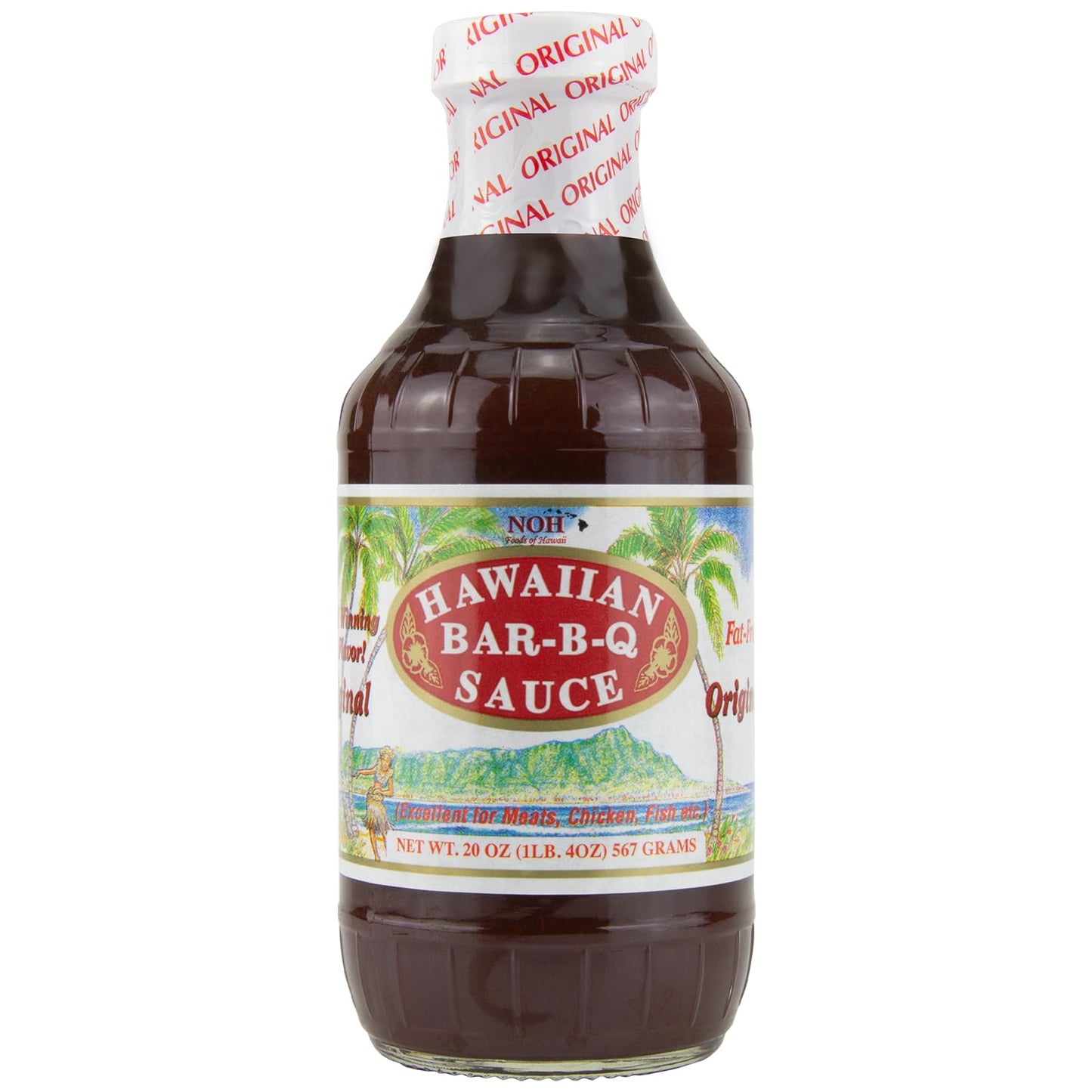 NOH Hawaiian Barbecue Sauce, 20 oz (Pack of 1) - Original Hawaiian BBQ Sauce, Ideal for Barbecue Chicken, Ribs, Steak, Seafood, Stir-Fry & More