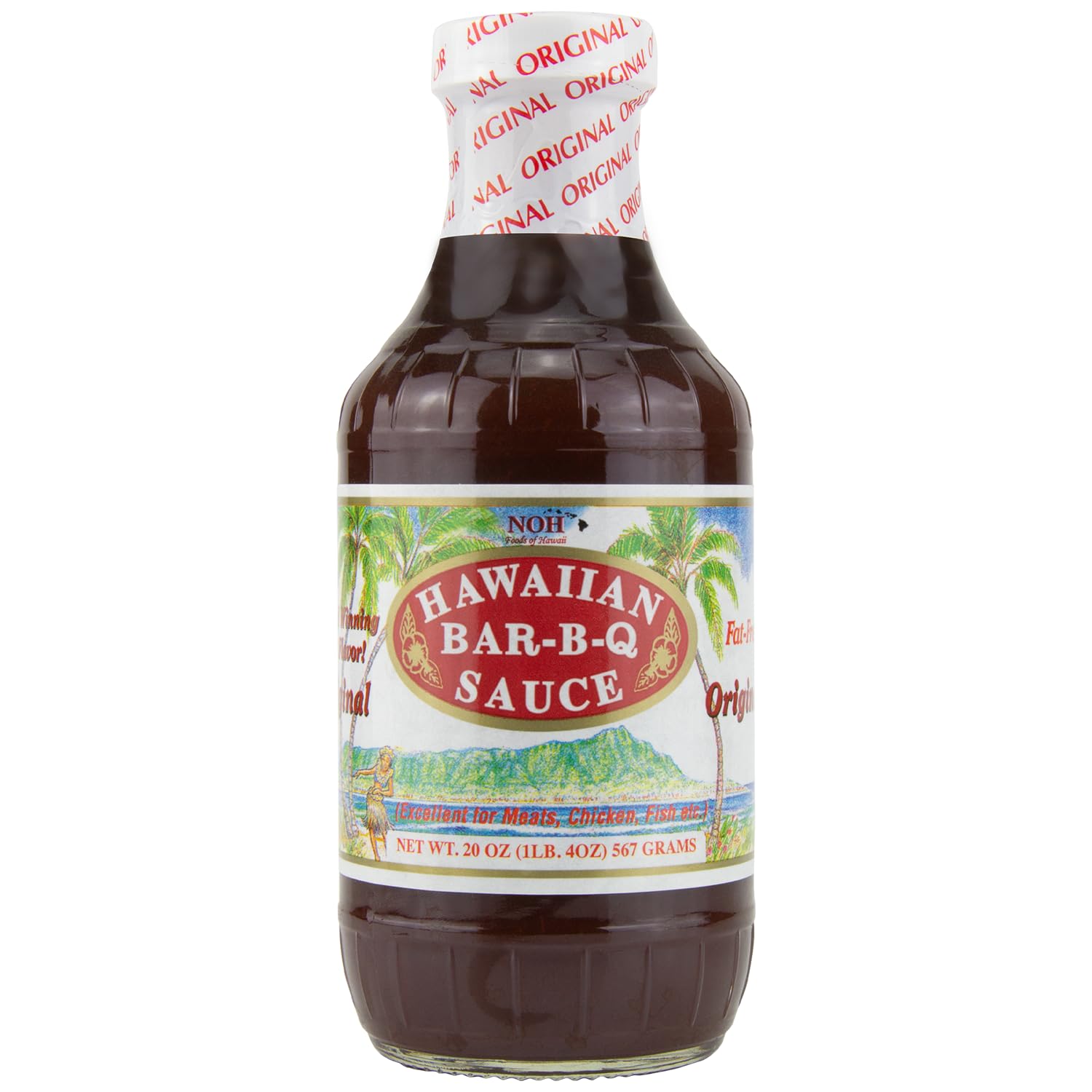 NOH Hawaiian Barbecue Sauce, 20 oz (Pack of 1) - Original Hawaiian BBQ Sauce, Ideal for Barbecue Chicken, Ribs, Steak, Seafood, Stir-Fry & More