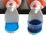 Laundry Detergent Station 2 Pack - Drip Catcher/Cup Holder Fits Most Bottles, No Leaks (3.5" x 3.5" x 5.9", White)