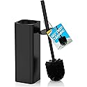 DOWRY Toilet Bowl Brush and Holder for Bathroom, Deep Cleaning Toilet Brush and Holder Set with Long Handle, Hidden Toilet Bowl Brush with Replaceable