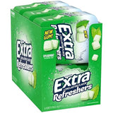 EXTRA Refreshers Spearmint Chewing Gum, 40 Pieces (Pack of 6)