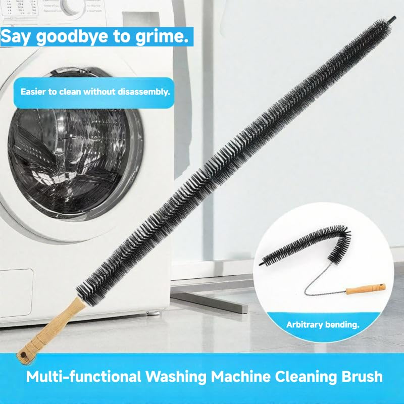 Ecolimpia 8 Pack Washing Machine Cleaner Brush, Dryer Cleaning Brush, Crevice Cleaning Brush for Bathroom, Shower, Kitchen, Cup,Tile, Tub, Sink-Ideal