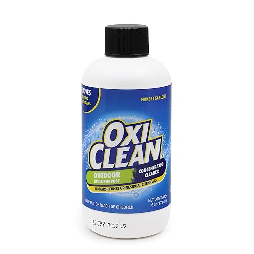 OxiClean - Outdoor Multipurpose Super Concentrated Cleaner - Makes 1 Gallon - Stain Remover - Driveway Cleaner for Concrete - Degreaser for Cement