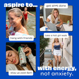 ASPIRE® Mixed Berry, Healthy Energy Drink 80mg Natural Caffeine, Zero Sugar No Carbs Keto Friendly, 24 Pack Green Tea Sugar Free Drink Low Caffeine