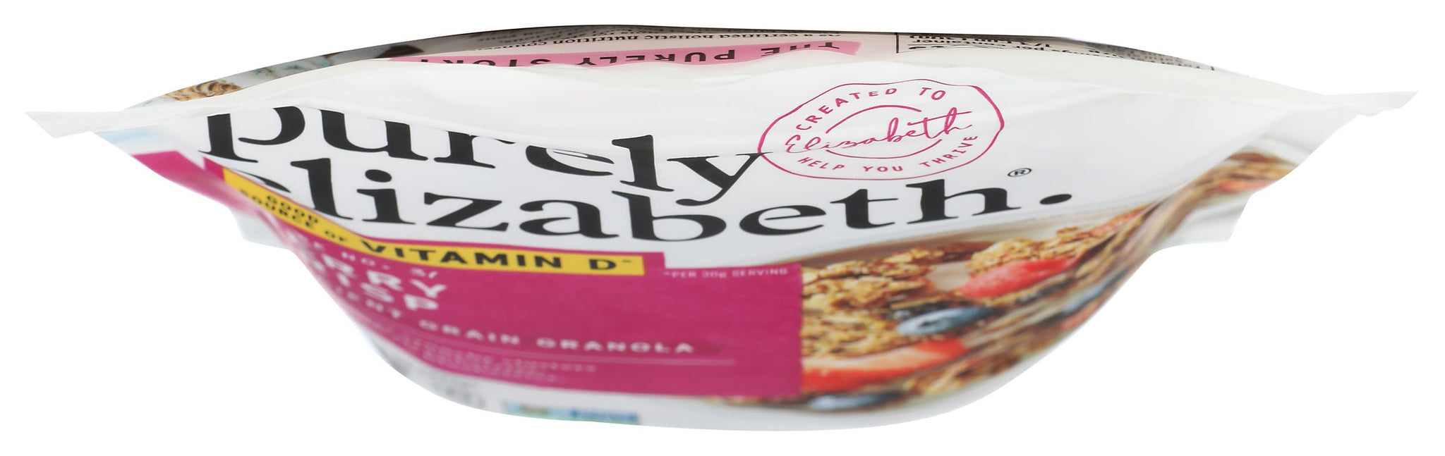 Purely Elizabeth, Berry Crisp, Ancient Grain Granola with Vitamin D, Gluten-Free (8oz Bag)