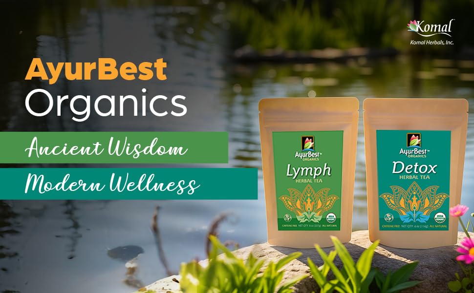 AyurBest Lymph Herbal Tea USDA Certified Organic, Net Wt. 8 oz (227g), Loose Tea