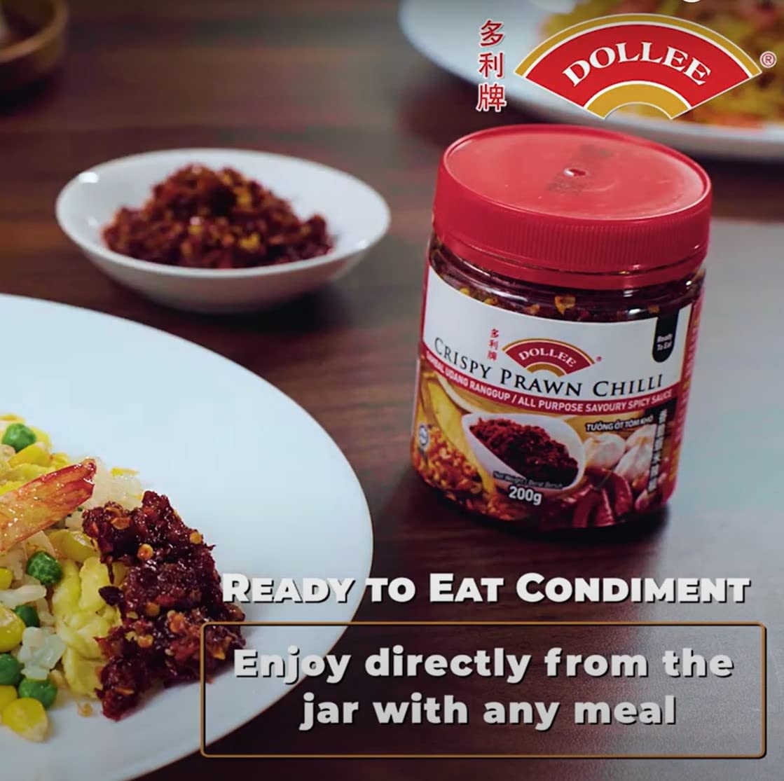 Dollee Malaysian Crispy Prawn Chilli Paste - 200g (Expiration Oct 2024)