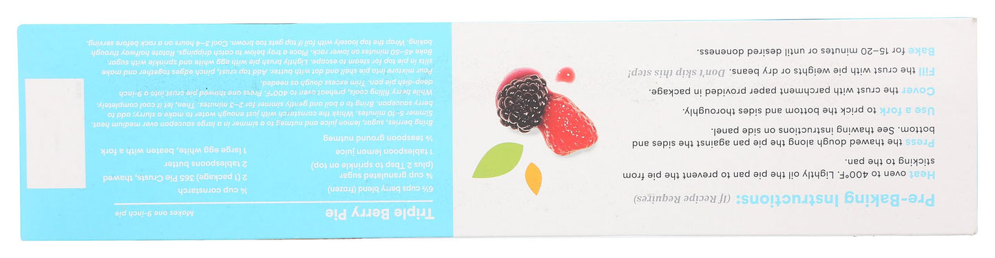365 By Whole Foods Market, Frozen Pie Dough, 19.7 Ounce