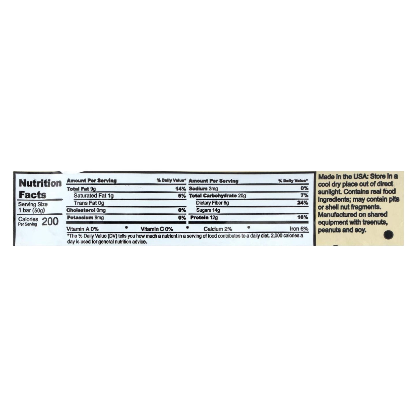 Lola Granola Bar - Bar Dark Chocolate Almnd Probiotic - Case of 12-1.76 Oz
