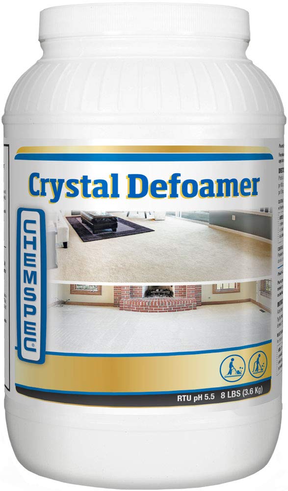 Chemspec Crystal Defoamer, Professional Strength Antifoaming for Carpet Cleaning Systems, 1-8 lb jar (C-CD8)