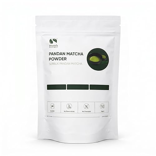 7oz Pandan Matcha Powder | Premium Japanese Green Tea Blend with Asian Vanilla | No Added Sugar | Ideal for Aromatic Pandan Matcha Latte (200g)