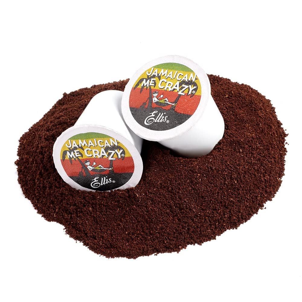Ellis Coffee - Jamaican Me Crazy® - Flavored Coffee - Single Serve Coffee Pods - For Use in Most K-cups and Keurig 2.0 Brewers - 24 Count