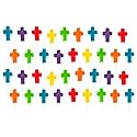 Mini Cross Shaped SFun Express Cross Shaped Lollipops Scripture Candy - 144 Individually Wrapped Religious Suckers for Easter, Church Events & Sunday