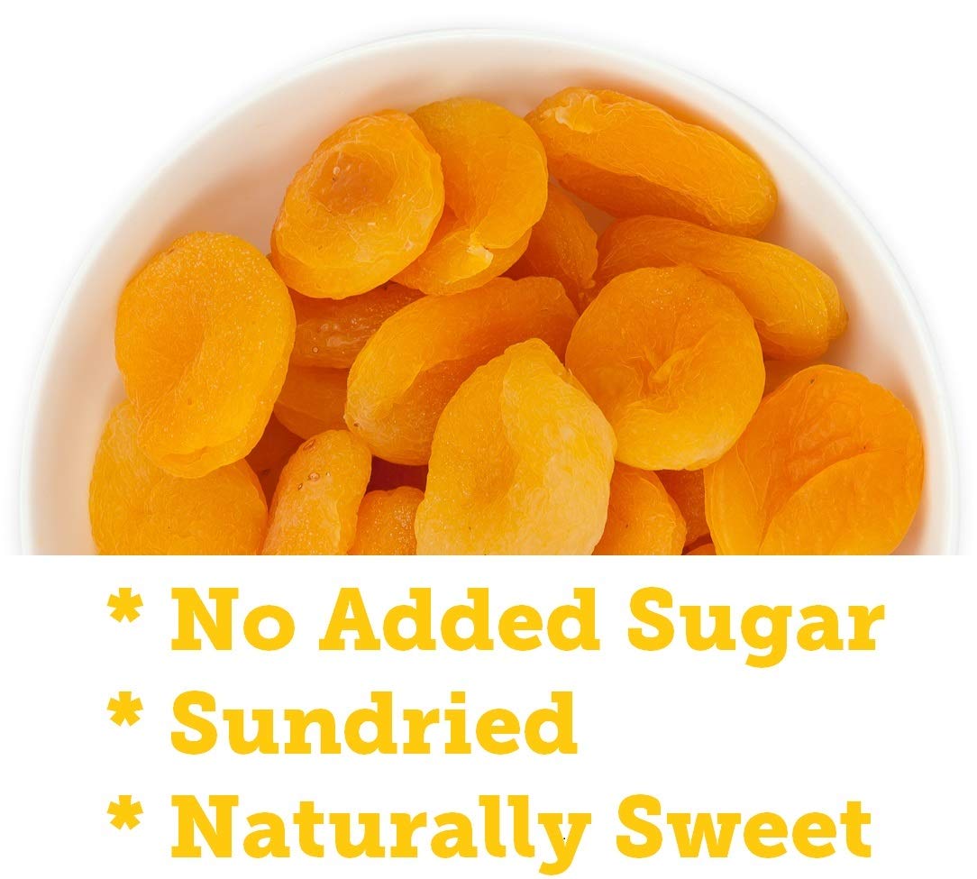 Nutbox | Dried Apricots Turkish | 2 pounds (32 ounces), No Added Sugar, Naturally Sweet, Gluten Free, Good Source of Vitamin E and Potassium Packed