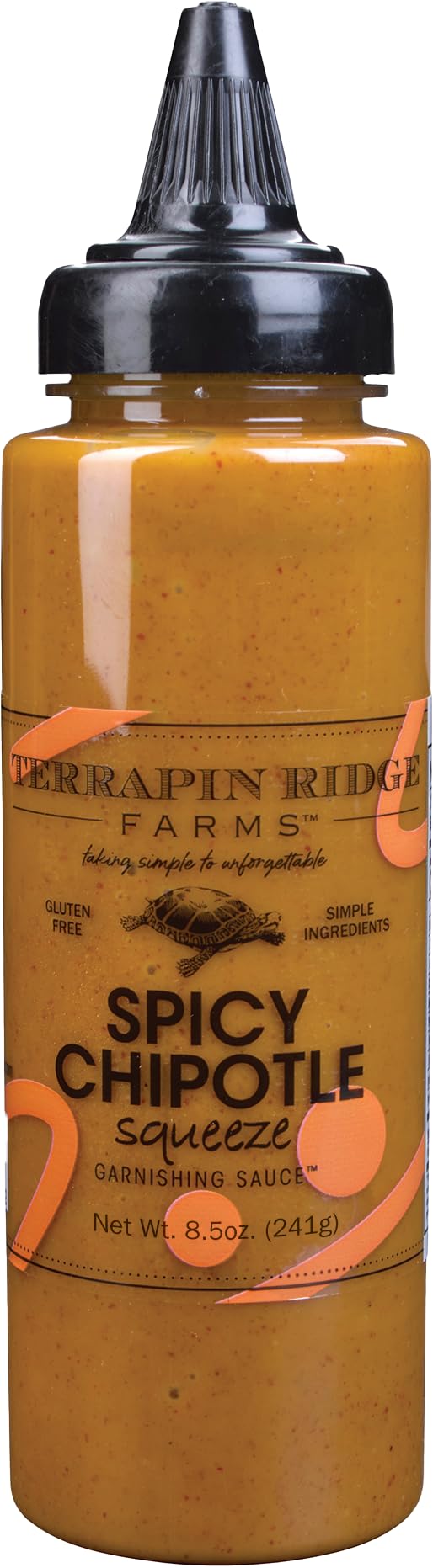 Terrapin Ridge Farms Spicy Chipotle Garnishing Sauce - Smoky & Zesty Sauce for Tacos, Sandwiches, Seafood & More - 8.5 oz Bottle