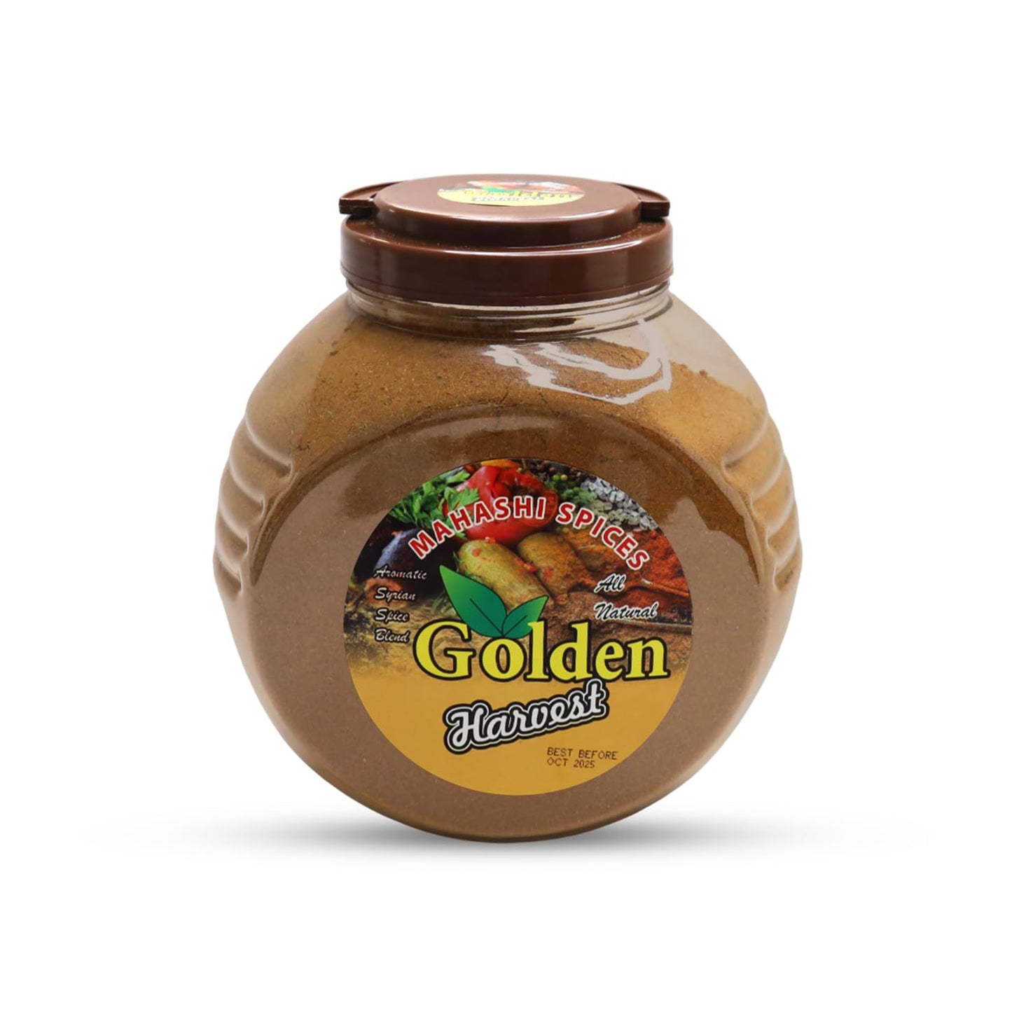 Golden Harvest Mahashi Spice Blend 5 lbs (2.26kg) | Authentic All-Natural Middle Eastern Seasoning | Bulk Restaurant & Home Cooking Jar | Non-GMO