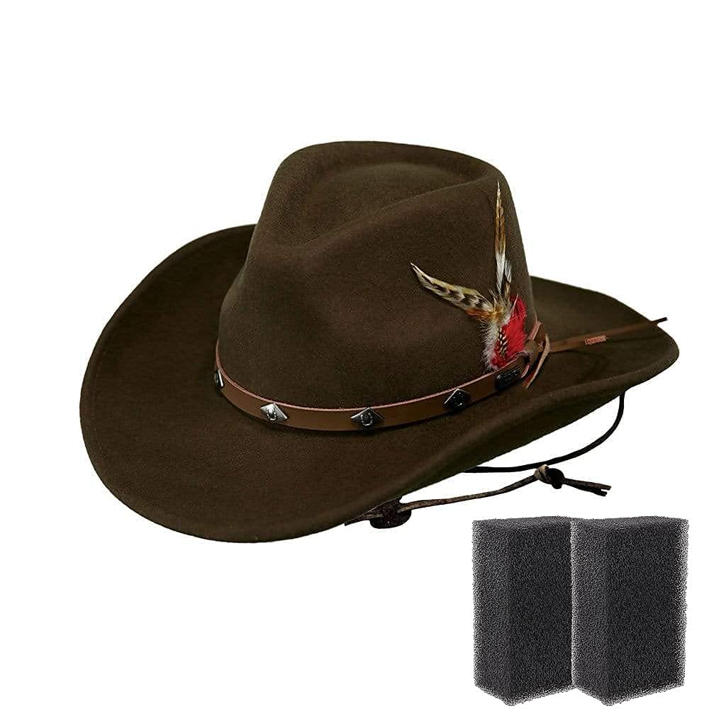ATZI HATS Felt Hat Cleaning Sponge - Hat Cleaner Cleaning Kit for Fedora Cowboy Cowgirl Hats - Clean Removes Lint and Dirt for Black Hats Western Hat