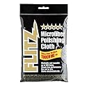 Flitz Premium Microfiber Polishing Cloth (400 GSM) - 16" x 16" USA-Made Grey Lint Free Microfiber Cleaning Cloth - Washable and Ultra Absorbent Micro