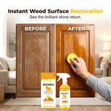 355ml Beeswax Wood Polish, 2026 New Natural Beeswax Furniture Polish and Cleaner Micro Molecularized Essential Oil Spray Furniture Restorer Includes A