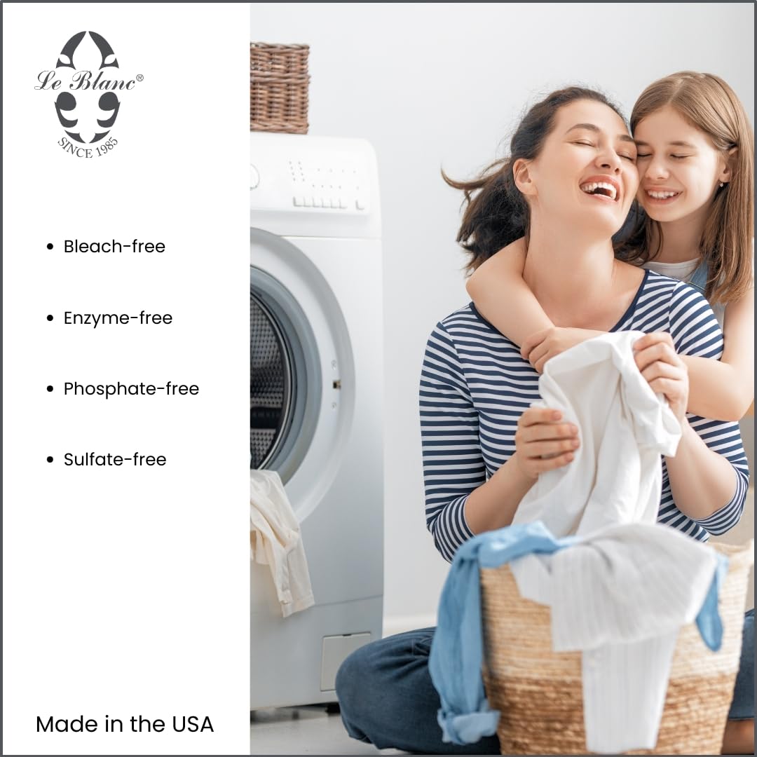Le Blanc Linen Wash Classic Scent Clean Vintage Precious Heirloom Linens Safely, One 32 fl oz