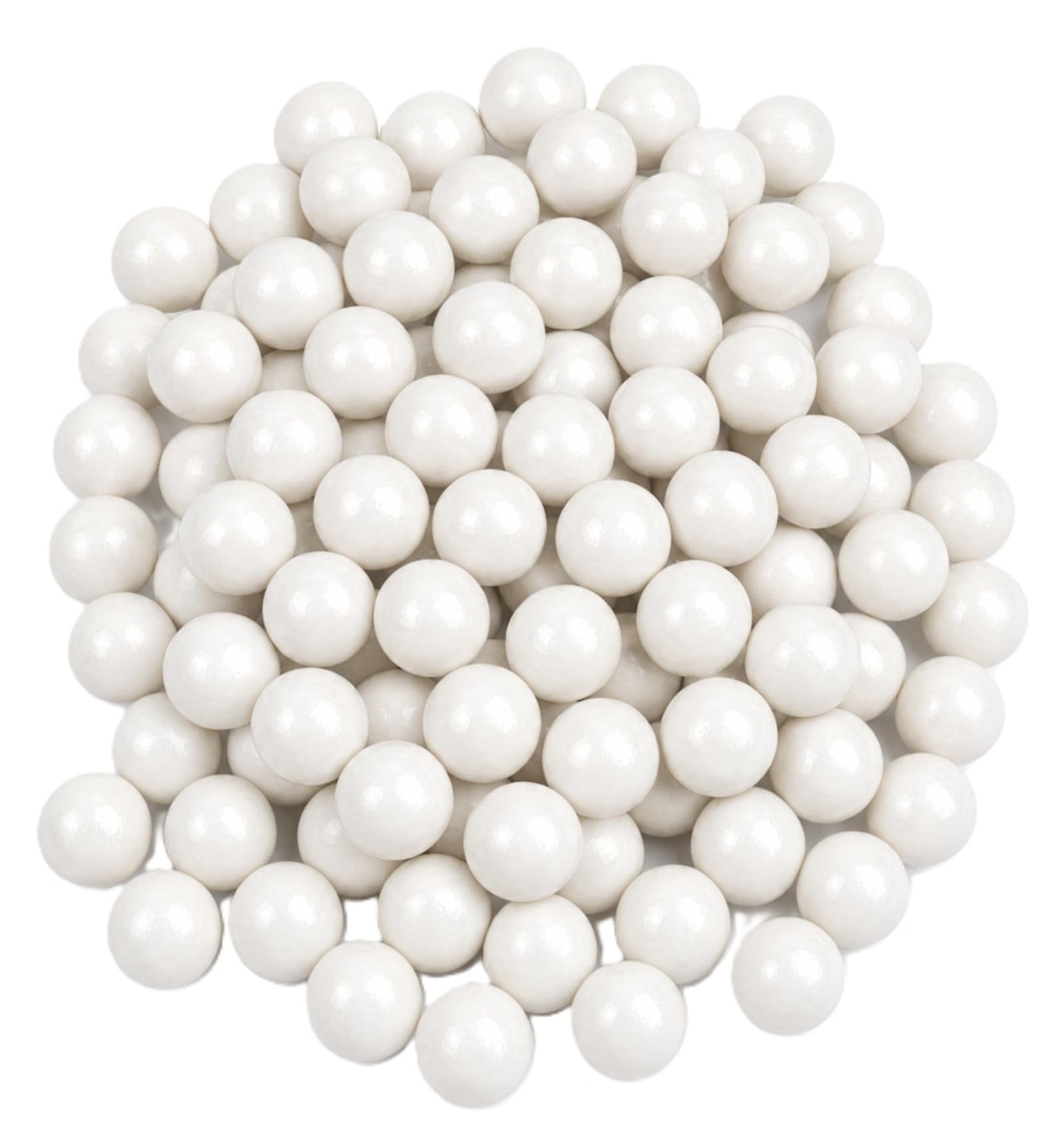 White Gumballs - 2 lbs of 1" Tutti Frutti Gumballs in Resealable Bag to Ensure Freshness. Perfect for Color Themed Parties or Candy Buffets