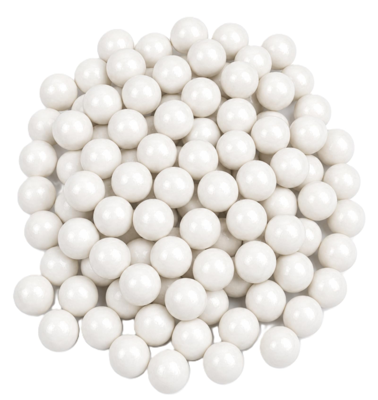 White Gumballs - 2 lbs of 1" Tutti Frutti Gumballs in Resealable Bag to Ensure Freshness. Perfect for Color Themed Parties or Candy Buffets
