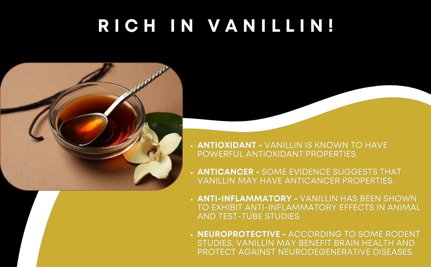 KS Pure Vanilla Extract 16 FL OZ, with RON DEYMOND Card, Real Vanilla Extract - For Cooking, Drinks & Desserts - 100% Vegan, Sugar Free & Kosher