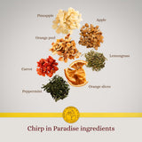 Tea Ranch - Chirp in Paradise Pineapple Orange, Loose Leaf Tropical Fruit Herbal Tea, Premium Blend, Naturally Caffeine?Free Herbal, Enjoy Hot or Iced