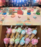 Lupy Lups! Cotton Candy Party Pack - Individually Wrapped Small bags, 0.5 oz Each - Perfect for Stockings, Treats, Party Favors, Buffet Tables,