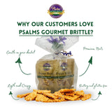 Psalms Brittle Fabulous Five Bundle | Pecan, Peanut and Mixed Nuts Brittle | Gluten Free, Light and Crispy, Teeth Friendly, Homemade Brittle