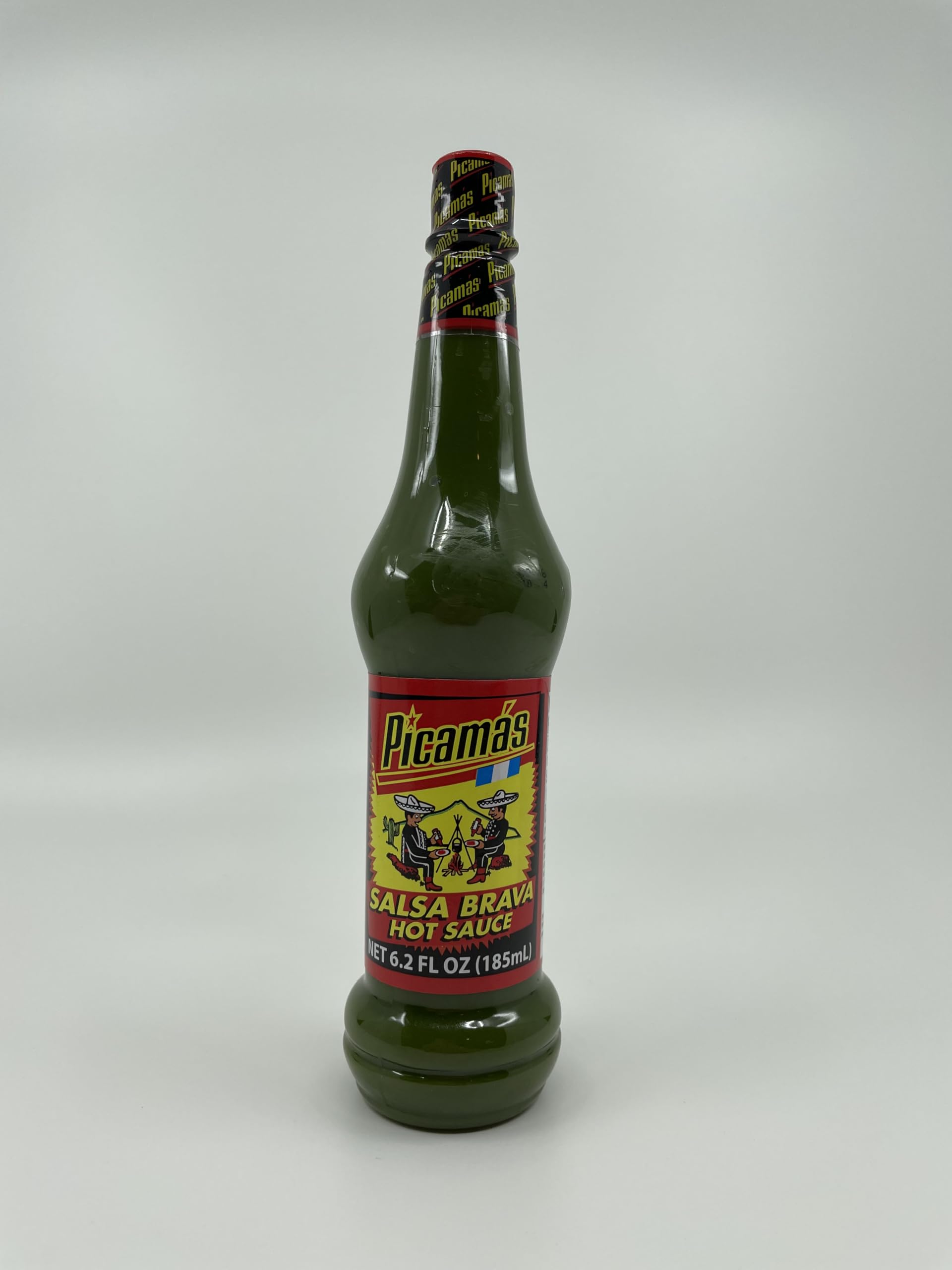 PICAMAS - Green Hot Sauce Salsa Brava 6.2oz Bottles (Pack of 3)