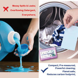 Enyur Laundry Detergent Sheets | Ultra-Portable | Travel Size | 32 Loads, 5-Second Dissolve | TSA-Approved & Eco-Friendly | 2X Stain Removal Tech |