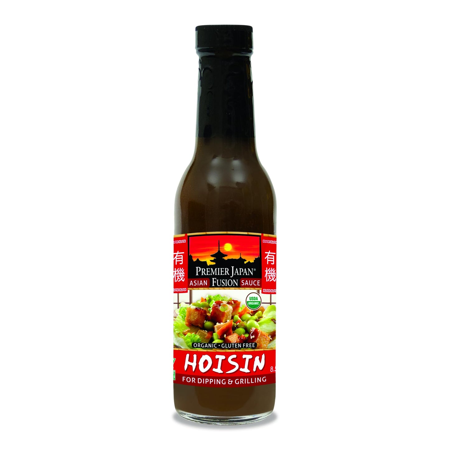 Premier Japan Gluten Free Hoisin Sauce Organic - Hoisin Sauce Asian, Hoisin Sauce Gluten Free, Asian Sauces for Cooking, Hoisin Organic - 8.5 Ounce