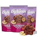 GoNanas Fudge Brownie Oat Flour Banana Bread Mix, Suitable for Plant Based Vegan Diets, Gluten Free Dairy Free Snacks, Healthy Snacks For Adults, Muffin Mix, Nut Free, Cupcakes Dessert, NON-GMO, 3pk